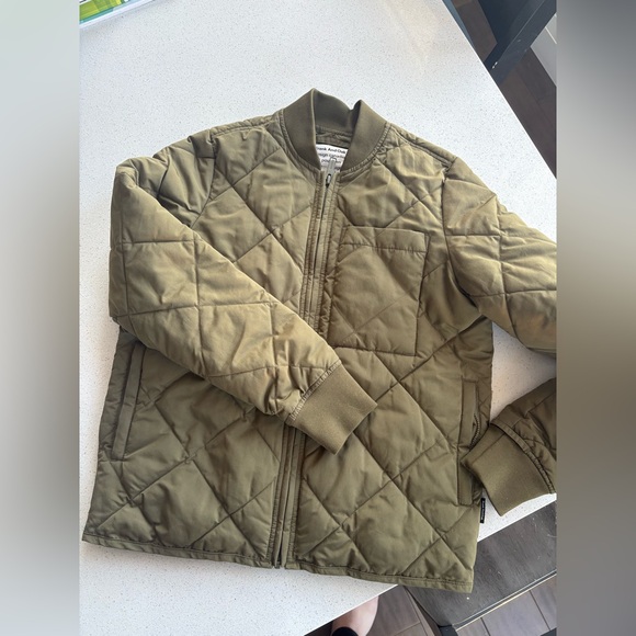 Frank And Oak Quilted Jacket in Olive - size Small - Picture 8 of 8
